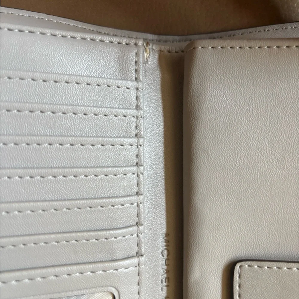 Michael Kors Metallic Silver Wristlet